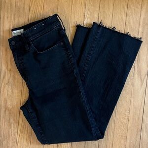 Madewell Kick Out Crop Jeans in Black Rinse Wash - 30T